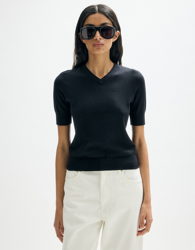 Minima Esenciales - Rilo Organic Cotton Cashmere V Neck