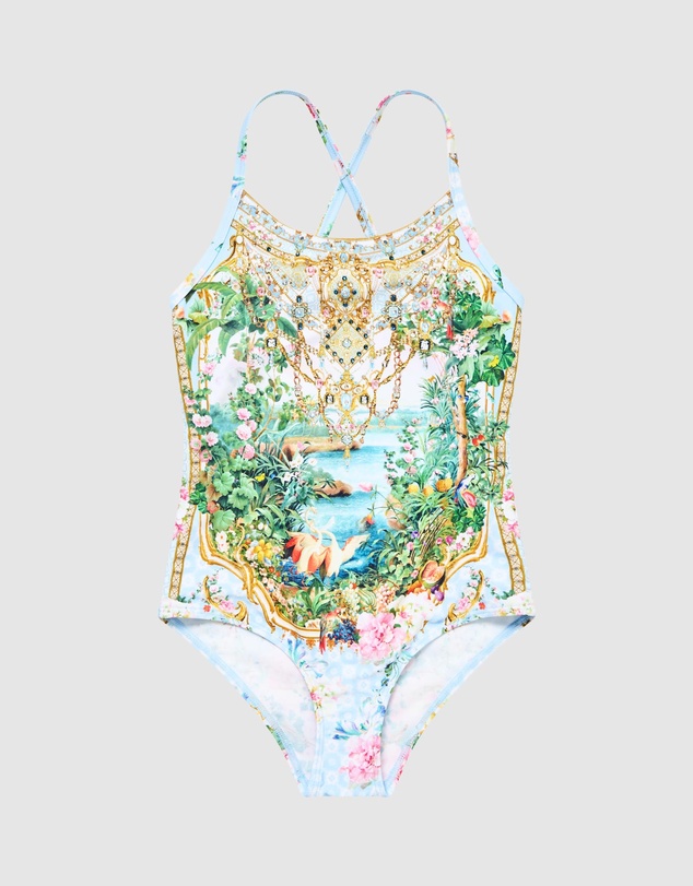 Camilla - Round Neck One Piece - Kids-Teens