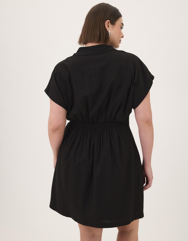 Atmos&Here Curvy - Sofia Linen Blend Mini Dress