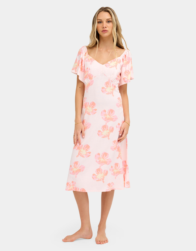 Roxy - Womens Floral Rain Midi Dress