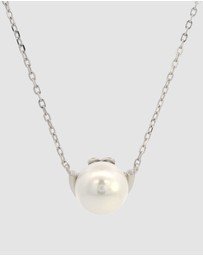 Georgini - Georgini Adagio Crescent Nine-2-Five Pearl Necklace Silver