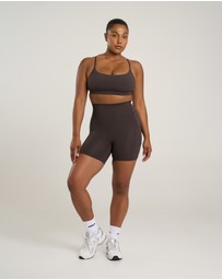 STAX. - Crossback Sports Crop Astryx - Truffle