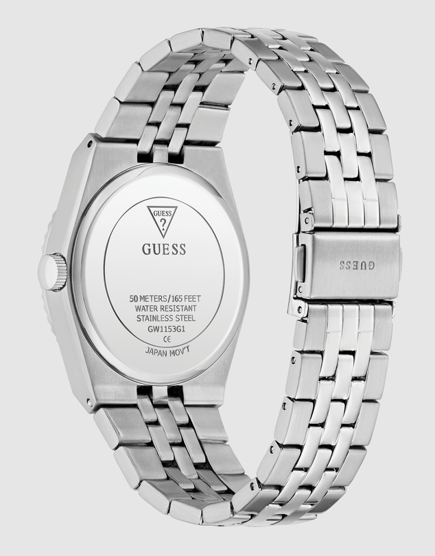 GUESS - GUESS Mens Silver-Tone Analogue Watch