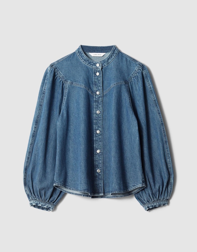 & Other Stories - Puff-Sleeve Denim Blouse