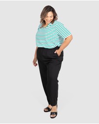 Love Your Wardrobe - Ashleigh Pull-On Suiting Pants