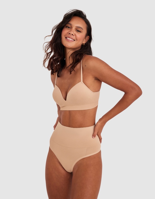 Bras N Things - Cooling Seamfree High Waist V-String - Nude 2