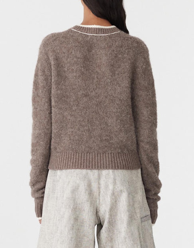 Bassike - Wool Alpaca Contrast Knit Jumper