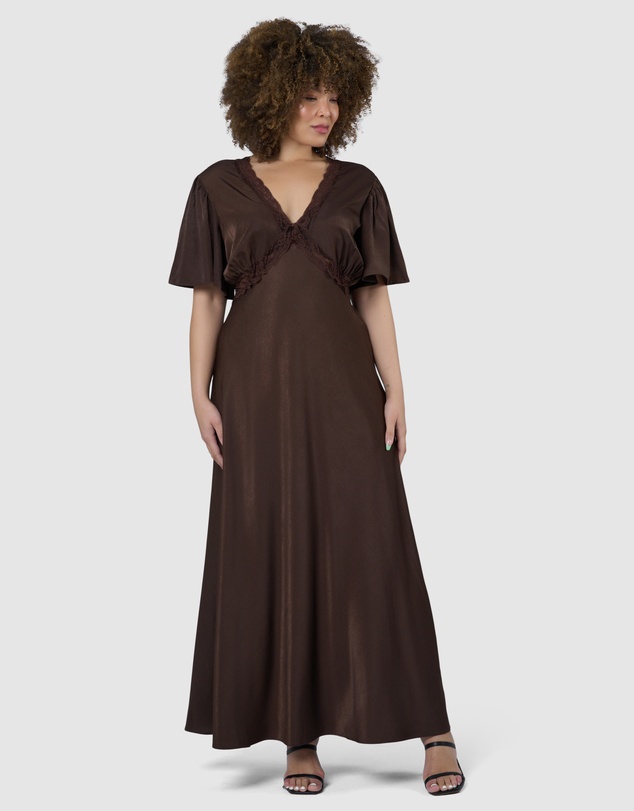 Sunday In The City - Electric Guitars Maxi Dress