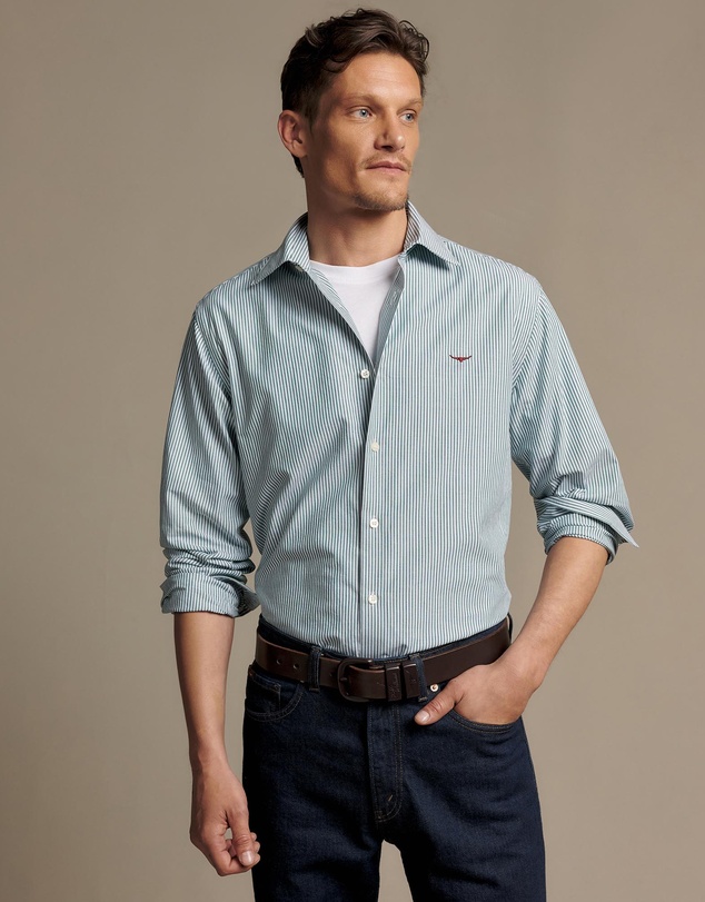R.M.Williams - Sommers Poplin Stripe Shirt