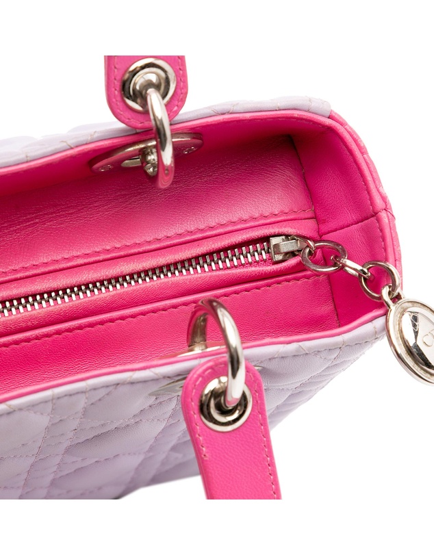Pre-Loved by Azura Reborn - Pre-Loved Medium Bicolor Lambskin Cannage Lady Dior