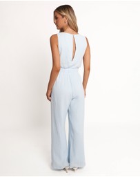 Petal & Pup - Brenna Cotton Jumpsuit - Pale Blue