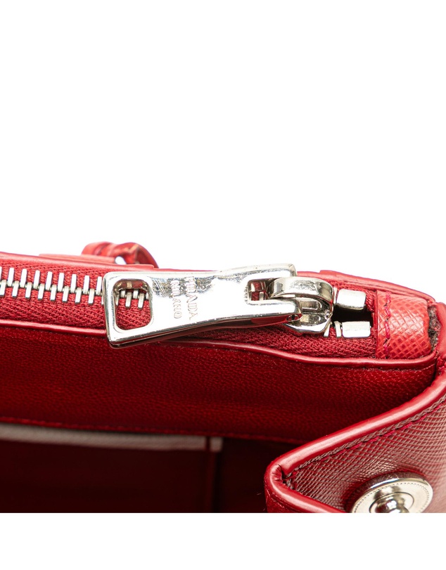 Pre-Loved by Azura Reborn - Pre-Loved Small Bicolor Saffiano Galleria Double Zip Satchel