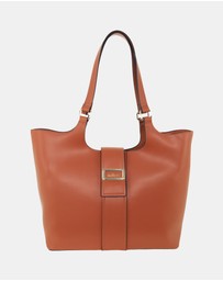Milleni - Milleni Ladies Vegan Leather Fashion Caryall Tote Bag