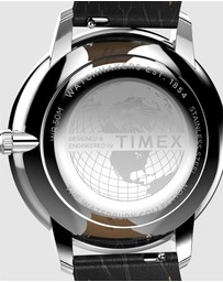 TIMEX - Waterbury Metropolitan Sub-Second 39mm Leather Strap Watch
