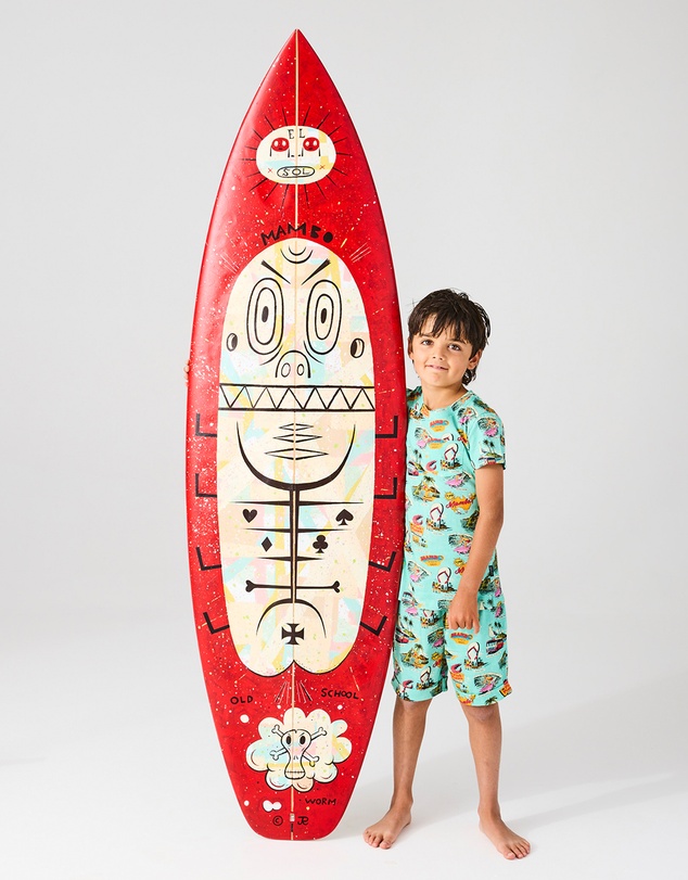 Kip&Co - KipCo x Mambo World Organic Cotton Short Sleeve Tee Short Pyjama Set - Kids