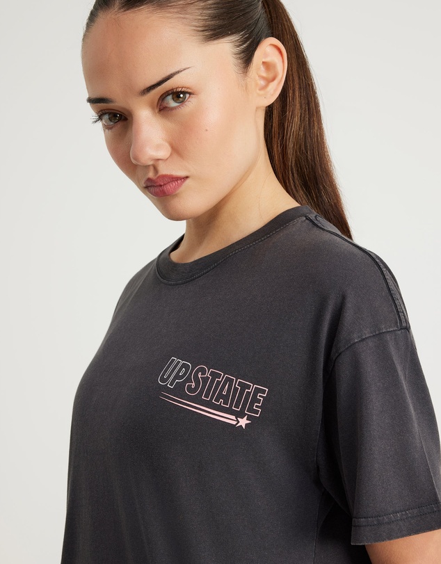 Upstate - Thrive T-Shirt - Black/Snow Wash