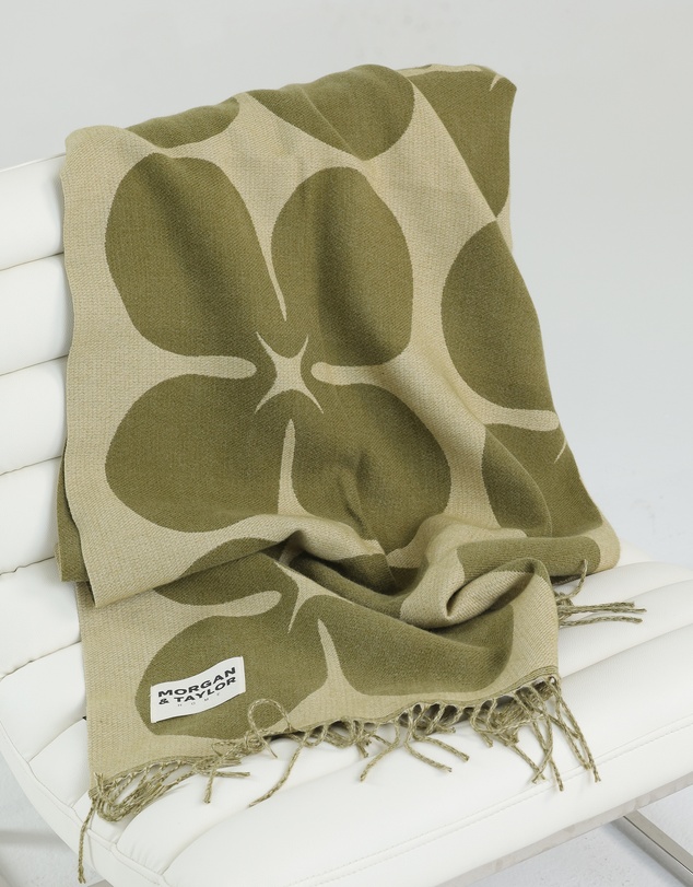 Morgan & Taylor - Ginger Throw Blanket in Green