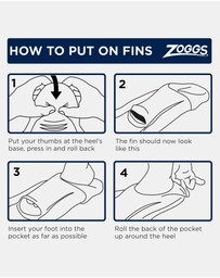 Zoggs - Long Blade Rubber Fins US 010-012