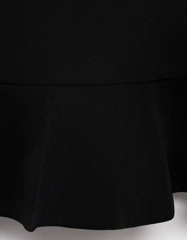 M.N.G - High-Neck Dress With Ruffle