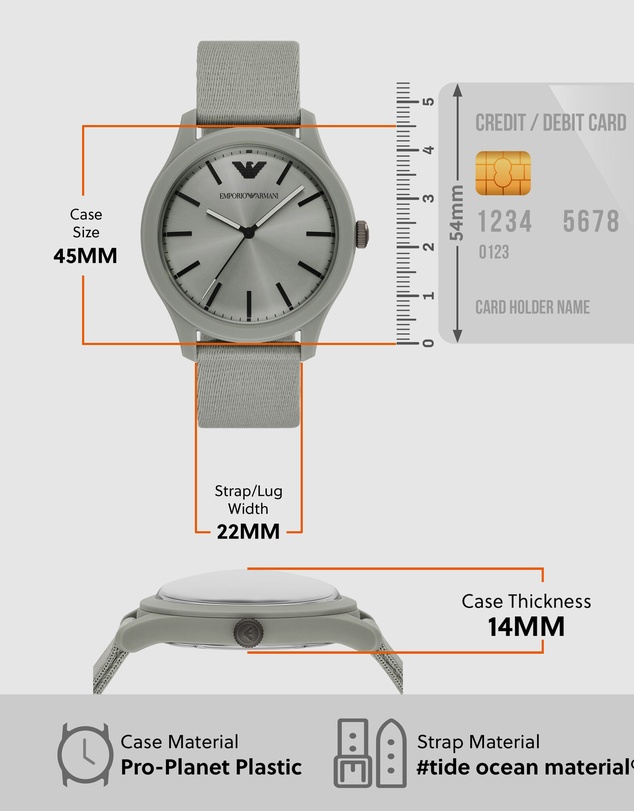 Emporio Armani - Gray Analogue Watch