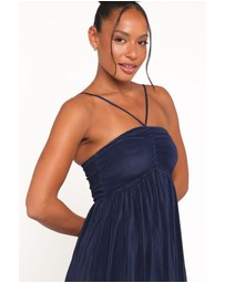 Petal & Pup - Polly Halterneck Maxi Dress - Navy