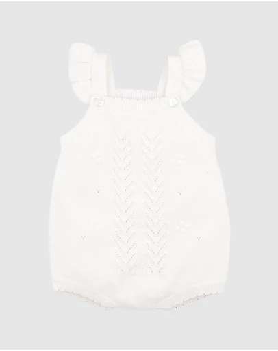 Bebe by Minihaha - Organic Cloud Bobble Knit Bodysuit - Babies
