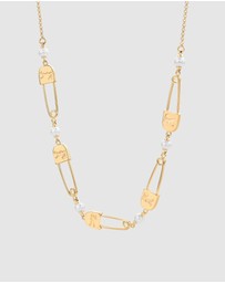 Karen Walker - Runaway Safety Pin Chain Necklace