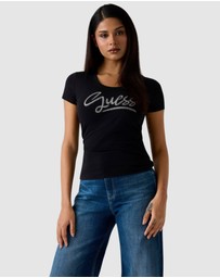 GUESS - Short Sleeve Guess Script T-Shirt