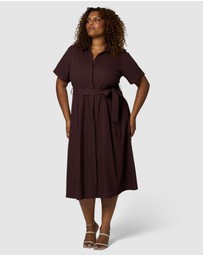 Something 4 Olivia - Orla Midi Linen Shirt Dress