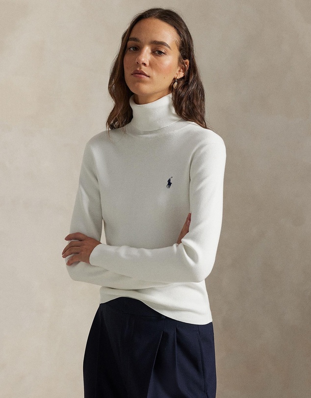 Polo Ralph Lauren - Cotton-Blend Turtleneck - The ICONIC Exclusive
