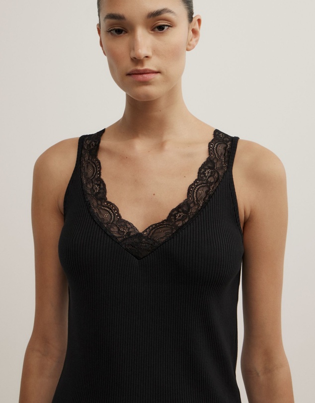 Witchery - Lace Rib Tank Top