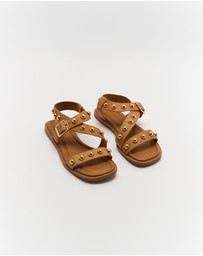 Walnut Melbourne - Reid Leather Sandal