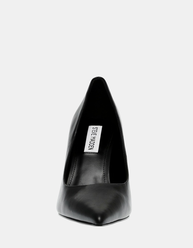 Steve Madden - Can-Do Black Leather Heels