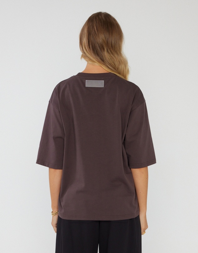 ALEXANDRA - Zuri T-Shirt Dark Cocoa