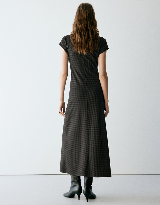 M.N.G - Gathered Check Dress