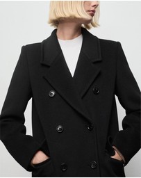 M.N.G - Double-Breasted Wool Coat