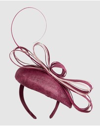 Max Alexander - Pillbox Pink Wine Pillbox Fascinator