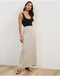 Atmos&Here - Lowen Satin Maxi Skirt