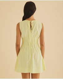 Atmos&Here - Anna Pintuck Shift Mini Dress