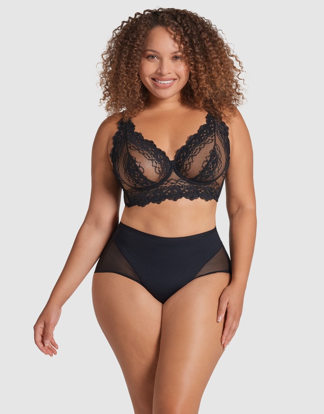 Leonisa - Milan Sheer Lace Wired Longline Bra