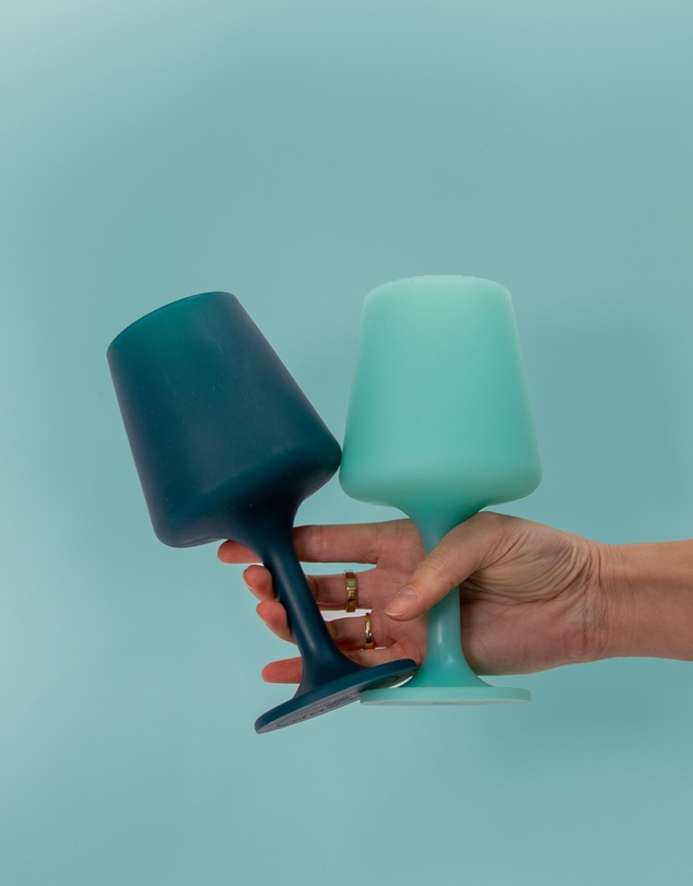 porter green - swepp | silicone unbreakable wine glasses