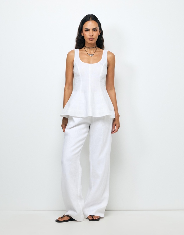 AERE - Bria Linen Top