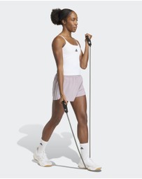 adidas Performance - Pacer Workout Woven High Rise Shorts Womens