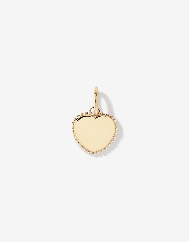 Michael Hill - Mother of Pearl Love Heart Pendant in 10kt Yellow Gold