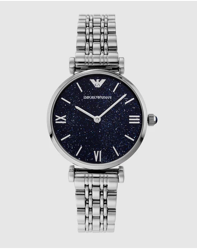 Emporio Armani - Silver-Tone Analogue Watch