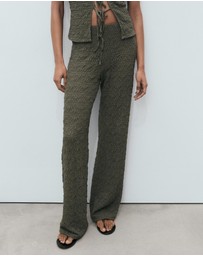 M.N.G - Verdi Straight Textured Trousers