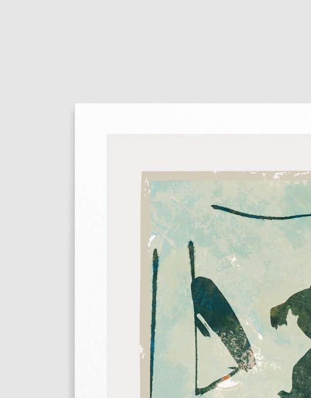 Olive et Oriel - Lacgeret Simple No61 by Treechild Art Print