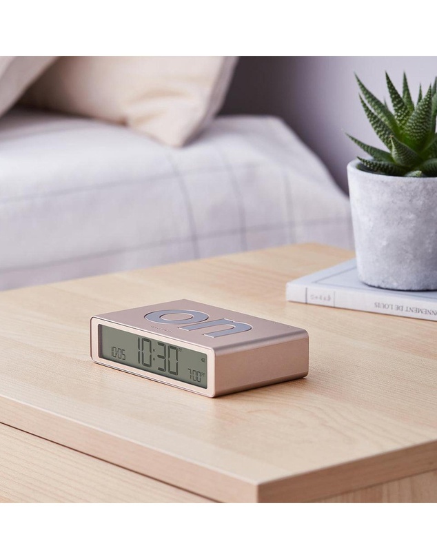 Lexon - Lexon Flip Classic Reversible Alarm Clock - Gold