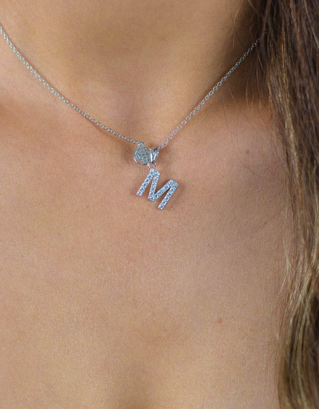 Georgini - Georgini Luxury Letters M Initial Pendant Silver