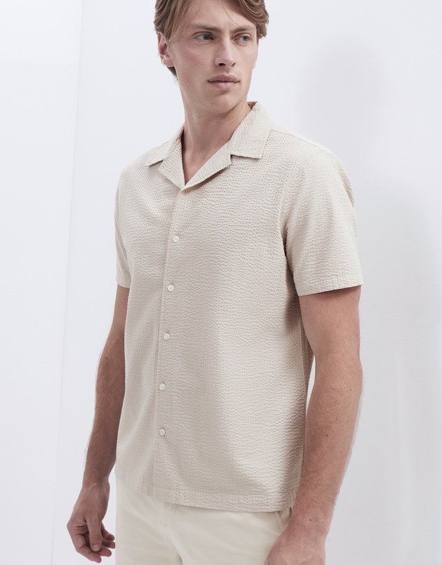 UNISON - Seersucker Regular Fit Shirt